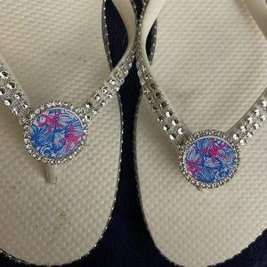 Starfish flip flops